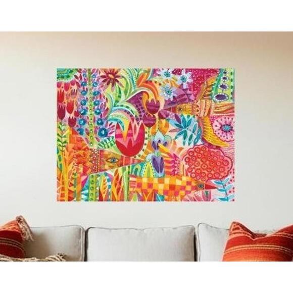 Other - Vibrant Floral Canvas Wall Art - "Flowers 2" by Oxana Zaika